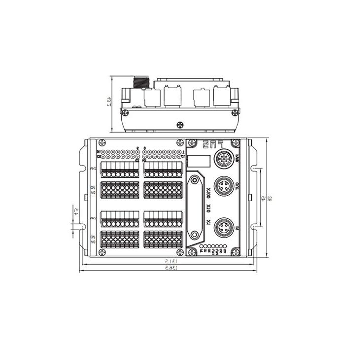 化工协议，IP20, 32DI， NPN，终端类型，远程模块，009D31