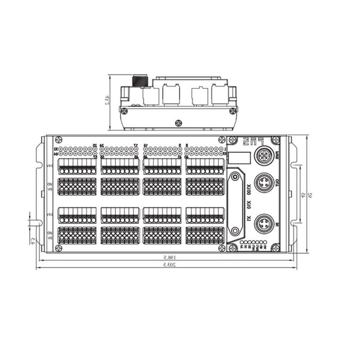 化工协议，IP20, 64DI/DO自适应配置，NPN，终端类型，远程模块，009D71